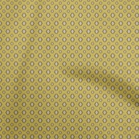 OneOone Viscose chiffon Yellow Fabric Asian Kilim Quilting Consusties Print Sheing Fabric край двора