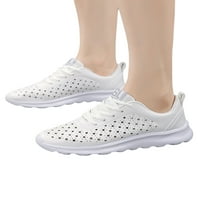 Tenmi дамски атлетични обувки спортни маратонки дишащи дишащи обувки фитнес тренировка апартаменти жени неплъзгащи се модни треньори бяло 8