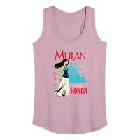 Disney Mulan - Live by Honor - женски състезателен резервоар TOP