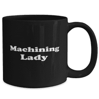 Забавна обработка Lady Coffee Mug - обработка на чаша кафе - 15oz черно