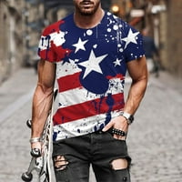 Тениски ризи за мъже, тениска на американския флаг на американския флаг