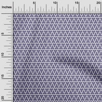 OneOone Silk Tabby Violet Fabric Геометрична тъкан за шиене на отпечатана занаятчийска тъкан край двора