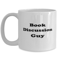 Забавна дискусия за книги Guy Coffee Mug - Book Discussion Coffee Cup - 15oz White