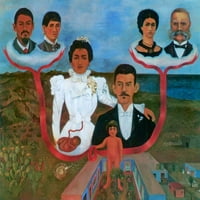 Frida Khalo- моите баби и дядовци, моите родители и аз - платно или печат на стена