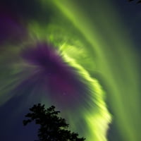 Aurora Borealis, Whitehorse, Yukon, Канада. Печат на плакат