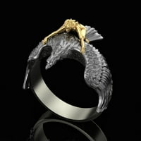 Feledorashia звъни за жените Деня на матера подаръци Златното момиче пръстен, летящ на орнамента за творческия пръстен с размер 6-10