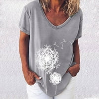 Uorcsa Beach Fashion Woman v отпечатана тениска на тениска с блуза суичър сив сив