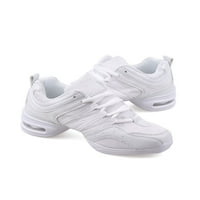 Wookling Dance Sneakers Жени момичета джаз танцуващи обувки Удобни атлетични обувки за ходене бяло 8.5
