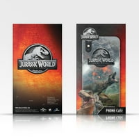 Дизайн на главни случаи Официално лицензиран юраски свят Ключов арт Mosasaurus Кожена книга Книга Портфейл Калъф Съвместим с Apple iPhone Pro Max