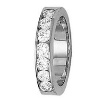 Mauli Jewels пръстени за жени Карат Канал Настройка Диамант Сватбена лента Канал 14K Твърдо жълто злато