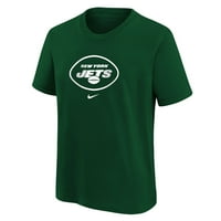 Младежки тениска на логото на Nike Green New York Jets