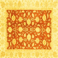 Ahgly Company вътрешен правоъгълник ориенталски жълти традиционни килими, 8 '12'