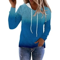 Суичър с ниска профил за жени за жени дълги ръкави ежедневни върхове отпечатани модни модни тегличи пуловер пуловер зима есенни суичъри