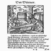 Cooper, 1568. Nwoodcut, 1568, от Джост Аман. Печат на плакат от