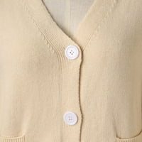 Отворена тъкана жилетка от жилетка за пуловер Странична вилица Cardigan в меки отпаднали рамене и дълги ръкави плюс размер дамски жилетка с един размер
