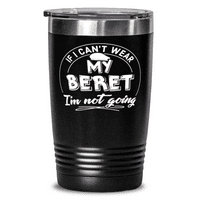Забавен подарък за любители на баретата - сладка чаша от барета 20oz черна неръждаема стомана с подарък за капак