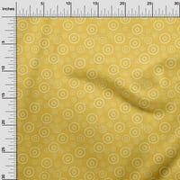 OneOone памучна копринена тъкан Геометричен и кръг отпечатъци от плат от двор