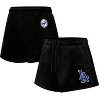 Pro Pro Standard Black Los Angeles Dodgers Classic Velor Lounge Shorts