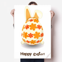 Честит Великденски фестивал зайче зайче за декорация на стикер за плакат Playbill Wallpaper Windal Decal