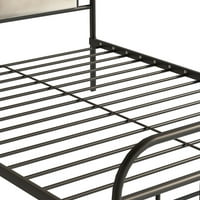 Fashnice здрави платформи легла тапицирана табла с тежка метална метална рамка за легло безплатни класически мебели домашна спалня