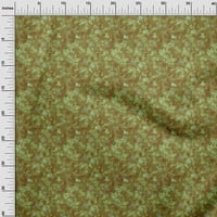 OneOone Polyester Spande Yellow Fabric Резюме флорален материал за шиене на материали от широк двор