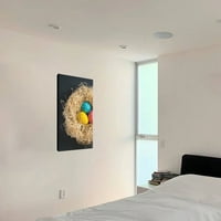 Комплект панел Canvas Art Wall без рамки, цветни яйца, опаковани отпечатъци на изкуството Домашни декорации за хол, спалня, офис
