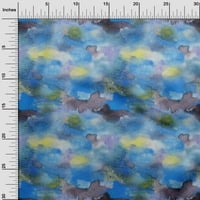 OneOone Cotton Cambric Средно синя тъкан текстура акварелни занаятчийски проекти декор тъкан отпечатани от двора широк
