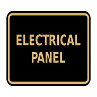 Класически рамкиран знак за електрически панел - малък