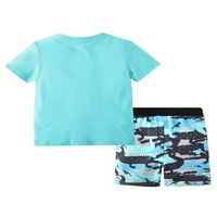 Bomotoo Boys Outfit Crew Leat Summer Toletits къси шорти с къси ръкави Комплекти ежедневни топ + парти 221013