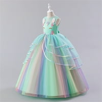 Еднорог рокля за момичета еднорог костюм конкурс принцеса парти рожден ден рокли тоалети