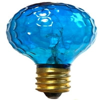 National Artcraft® мигащи празнични крушки с дизайн на стил голф топка - прозрачно синьо