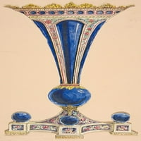 Дизайн за отпечатък на вазови плакати от анонимен, френски, 19 век