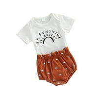 Unise Baby с къси ръкави боди естествен памук с къси ръкави за копче за затваряне на детски дрехи Davilwear Dailywear Outwear