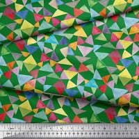 Соимой кадифено тъкан триъгълник Геометричен печат Шиещ тъкан двор