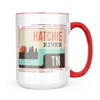 Neonblond USA Rivers Hatchie River - Тенеси Подарък за халба за любители на чай за кафе