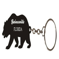Гейнсвил Флорида Сувенирна метална мечка ключодържател