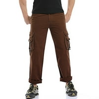 Elainilye Fashion Cargo Pants Мъжки външни ежедневни големи много джобни разхлабени инструменти Носещи еластични планински панталони