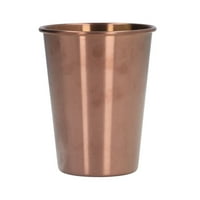 Единичен слой водна чаша, огледален лак вътре в красива стилна чаша от неръждаема стомана за открито за къмпинг за вътрешно розово злато