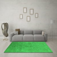 Ahgly Company Indoor Rectangle Persian Green Bohemian Area Rugs, 4 '6'