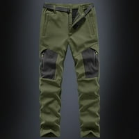 BadyMincsl Мъжки панталони Продаване Продажба Мъже солидни ежедневни модни бутони-ципа много джоба прави панталони