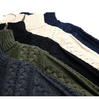 Пуловери за мъже Модерни годни пуловер Кардиган Небрежни бижута Сладки пуловери Черно XL
