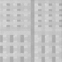 Ahgly Company вътрешен правоъгълник с шарени тъмносиви килими, 2 '3'