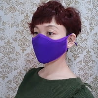Toyella копринена маска езда дишащ заместващ филтър маска пурпурно