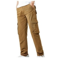 PEDORT MENS SLIM FIT PANTS Панталони Мъжки спокойни годни товари Големи и високи размери жълти, 32