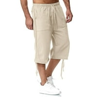 Летни мъжки памучни спални панталони Плапки спортни панталони джогинг панталони подрязани панталони панталони