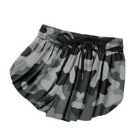 Женски фитнес спортни къси панталони еластична талия Бързи сухи спортни къси панталони шорти за жени Camouflage_ S