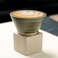 Японска чаша за кафе чаша комплект ретро керамична чаена чаша лате еспресо дърпайте цветя капучино и още нова керамична халба 100мл 3,5oz