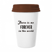Цитат не завинаги в световната халба кафе за пиене Стъкло в керамика Cerac Cup капак