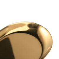 Метална тава за съхранение златен овален пунктиран плод с малки предмети бижута дисплей табла огледало огледало