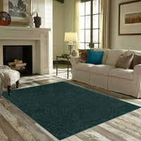 Ambiant Color World Collection Way Solid Color Area Rugs Forest Green - 5 '7' Oval